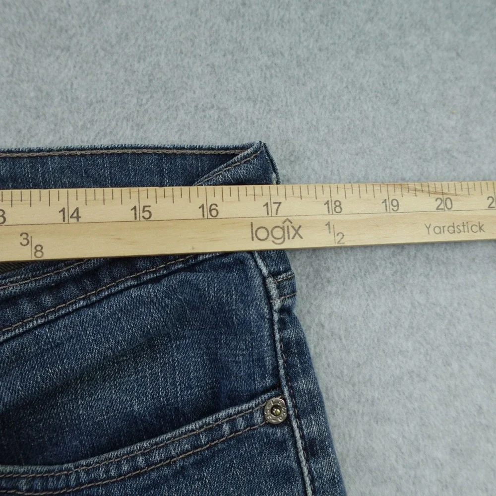 Levi's 511 Jeans Mens 34x28 Blue Slim Fit Stretch Denim Hemmed
